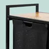 Relaxdays Wäschesammler mit 3 Wäschesäcke, 150 L, Holzoptik Produktbild-Vorschau 6