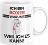 Boxer Geschenk Tasse Lustiger Spruch Ich Bin Boxer Warum Produktbild-Vorschau 1