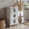 Komoda Forli, skříňka, 3 zásuvky se srdíčky 55x29x25cm, Náhled obrázku produktu 1