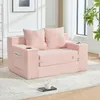 okwish Klappsofa mit 2 Kissen und Becherhalter,Modernes Produktbild-Vorschau 3