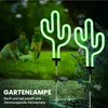 2er Set Kaktus Solar Gartenstecker – wasserdichte Neon LED Produktbild-Vorschau 5