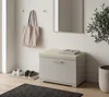 Schuhschrank Schuhbank mit Sitzfläche Beige, 50x40x35 cm Produktbild-Vorschau 2