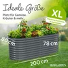 HOFGARTEN 200x80x78cm Hochbeet Metall, Pflanzbeet aus Produktbild-Vorschau 3