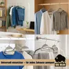 BigDean, 20 cintres gris, gain de place, antidérapants, en Voir les images du produit 2