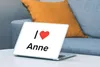 MuchoWow® Laptop Aufkleber Sticker Cover Ich liebe - Anne - Produktbild-Vorschau 4