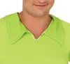 Close-up of a person wearing a green polo shirt. Produktbild-Vorschau
