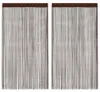 vidaXL Závěsy z nití 2 ks 100 x 250 cm hnědé Náhled obrázku produktu 8