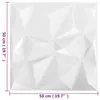 Panneaux muraux vidaXL, 48 pièces, motif diamant, blanc, 50 Voir les images du produit 5