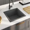 vidaXL Lavello da cucina a mano in acciaio inox nero Anteprima dell’immagine prodotto 9