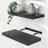 Etagère murale flottante 50cm Noir MDF robuste effet Voir les images du produit 1