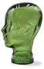 Glas KOPFHÖRERSTÄNDER transparent + satin | 29cm Glaskopf Produktbild-Vorschau 4