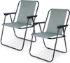 Vilde | Campingstuhl - Klappstuhl Set - 2 Stück - Grau - Produktbild-Vorschau 1