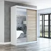 Schwebetürenschrank, 2-türig Schrank 160 cm mit Spiegel GAP Produktbild-Vorschau 1