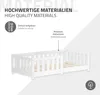 ML-Design Kinderbett 70x140 cm Weiß Bodenbett für Kinder Produktbild-Vorschau 7