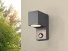 Eckige Außenwandleuchte ROYA Downlight mit Bewegungsmelder, Produktbild-Vorschau 8