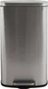 A stainless steel trash can with a foot pedal. Produktbild-Vorschau