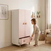 Kinderkleiderschrank 'Vaarentaa' mit Schublade 126 x 60 x Produktbild-Vorschau 5