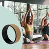 Relaxdays Yogarad, Ø 32 cm, Kunststoff, Kork, rutschfest, Produktbild-Vorschau 3