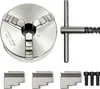 A set of lathe chucks and accessories on a white background. Podgląd zdjęcia produktu