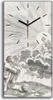 Wandbild Leinwand Bilder mit Uhr 30x60 Zeichnen Abstrakte Produktbild-Vorschau 1