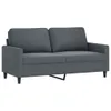 vidaXL 2-Sitzer-Sofa Dunkelgrau 140 cm Samt Produktbild-Vorschau 1