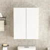 Badezimmerschrank Wandhängend Weiss 2-Türig Modern 3 Produktbild-Vorschau 4
