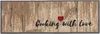 Küchenmatte Cooking with love Küchenteppich Teppichläufer Produktbild-Vorschau 1