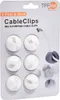 TPFNet Cable Clip Kabelhalter Kabelmanager 6 Stück, weiß Produktbild-Vorschau 1