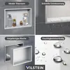 VILSTEIN | Duschnische 30x45 cm | Aufputz | Wandnische Weiß Produktbild-Vorschau 3