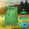 Bazko 30x Raschelsäcke 42x60 cm 15 kg | grün | Netzsäcke Produktbild-Vorschau 3