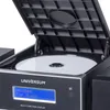 Close-up of a stereo system with the CD lid open, showing a CD and the display screen. Produktbild-Vorschau