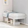 vidaXL Massivholzbett ohne Matratze Weiß 75x190 cm Produktbild-Vorschau 2