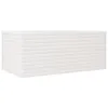 Pflanzkübel Weiß 110x60x45,5 cm Massivholz Kiefer Produktbild-Vorschau 1