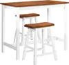 vidaXL Bartisch  und Hocker Set 3 tlg. Massivholz - Bar-Set Produktbild-Vorschau 3