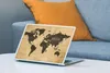 MuchoWow® Laptop Aufkleber Sticker Cover Weltkarte - Zitat Produktbild-Vorschau 4