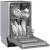 An open dishwasher filled with clean dishes and glasses. Produktbild-Vorschau