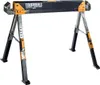 A black and orange sawhorse/jobsite table is shown against a white background. Anteprima dell’immagine prodotto