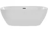 BELIANI Badewanne Weiß Acryl 160 x 75 cm Oval Freistehend Produktbild-Vorschau 5