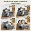Schlafsofa 3-in-1, 2-Sitzer mit Schlaffunktion, ausziehbare Produktbild-Vorschau 7