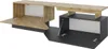 A modern TV lowboard with open compartments and cabinets. Produktbild-Vorschau