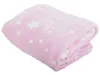 A folded pink blanket with white stars. Anteprima dell’immagine prodotto