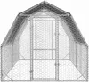 vidaXL Kurník se střechou 2,5x4x2,25 m Pozinkovaná ocel Náhled obrázku produktu 2