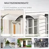 Tettoia Outsunny per porta d'ingresso 89 x 122 cm Tettoia Anteprima dell’immagine prodotto 6