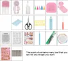 A collage of various quilling tools and accessories. Produktbild-Vorschau