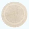 HOMESCAPES Runde Battematte creme 80 cm aus 100% Baumwolle Produktbild-Vorschau 1