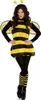 Bienen Kostüm Meli für Damen Gr. M/L Kleid schwarz gelb gesteift Hummel Tier Fasching Karneval Mottoparty Paarkostüm Gruppenkostüm Produktbild-Vorschau