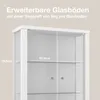 K-Möbel Hängevitrine Glas in Weiss (80x60x25 cm) mit 2 Produktbild-Vorschau 5