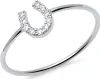 Ring Hufeisen 925er Silber Zirkonia SR0356 (Größe: 54mm) Produktbild-Vorschau 1