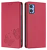 Lederhülle für Motorola Moto E22 / E22i, Schmetterling Produktbild-Vorschau 1