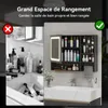 Puluomis armoire de toilette salle de bain 80cm avec 3 Voir les images du produit 9